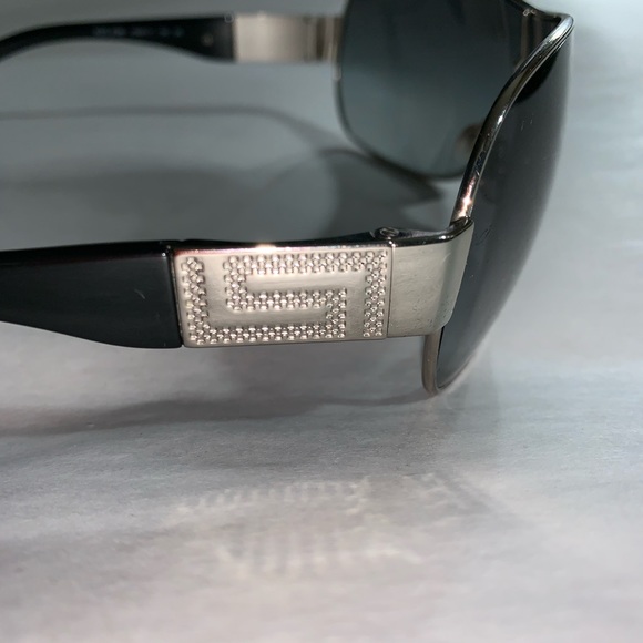 authentic VERSACE gray ombré shield SUNGLASSES - Picture 7 of 10